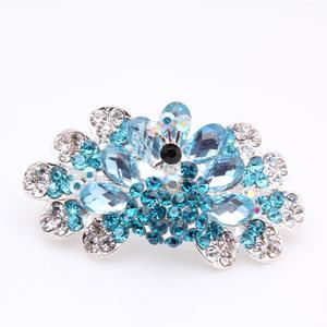 艾佳飾品 韓版孔雀發(fā)夾，廠(chǎng)家直銷(xiāo)下的時(shí)尚與品質(zhì)