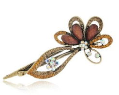 健祥促銷特價(jià)花朵發(fā)夾 金屬水鉆抓夾盤發(fā)飾品評測與購買指南